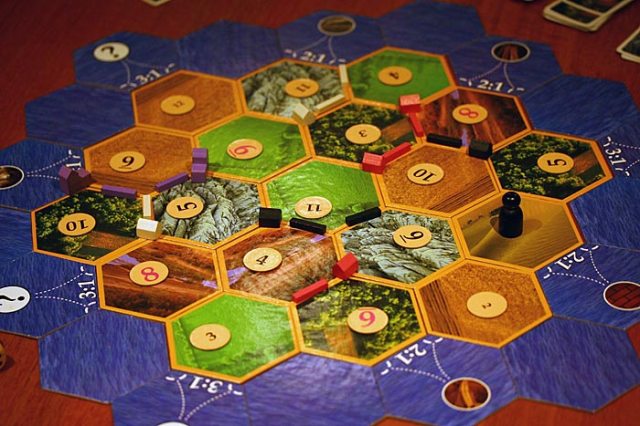 Settlers of Catan in play